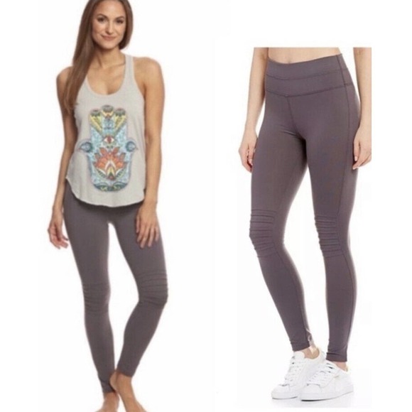 Free People Pants - Free People Movement Womens Size Medium City Slicker Moto Leggings